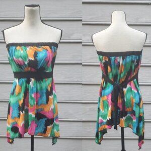 Torrid Strapless Tiered Waist Top